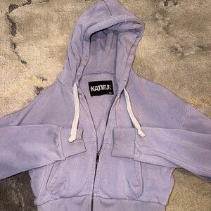 Katie J NYC Girls (7-14) X-Large Zip Up Hoodie